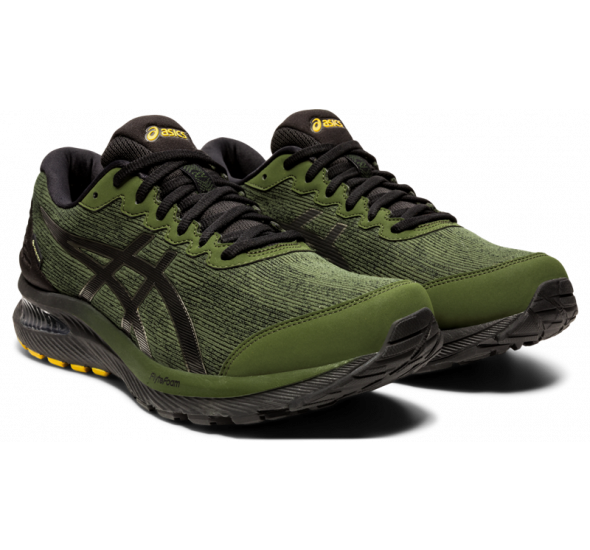 Asics MEN S ASICS GEL CUMULUS 22 GTX Smog Green Black