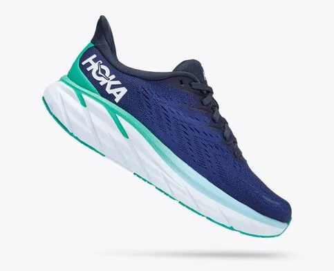 HOKA WOMEN S CLIFTON 8 B OUTER SPACE BELLWEATHER BLUE