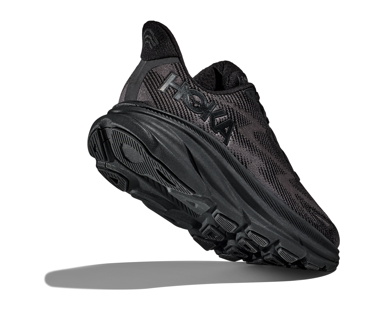 HOKA MEN S CLIFTON 9 D BLACK BLACK